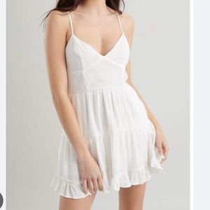 Garage knot front tiered dress